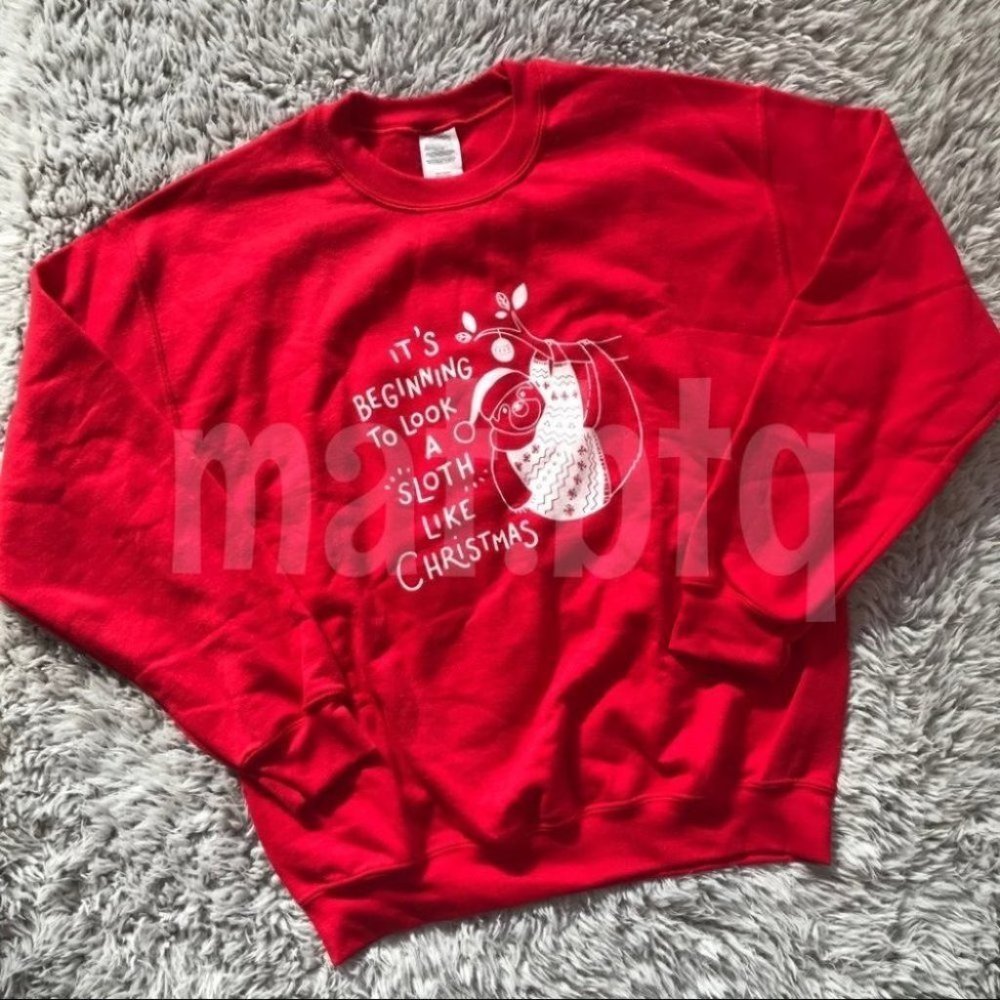 Wholesome Culture Christmas Sloth Sweatshirt